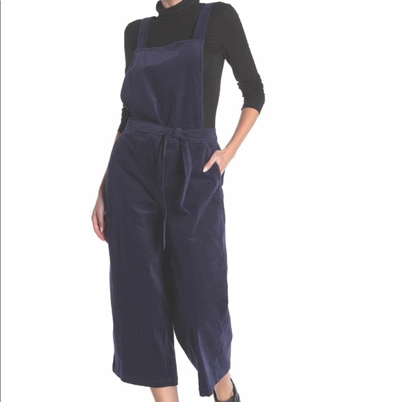 blue corduroy jumpsuit